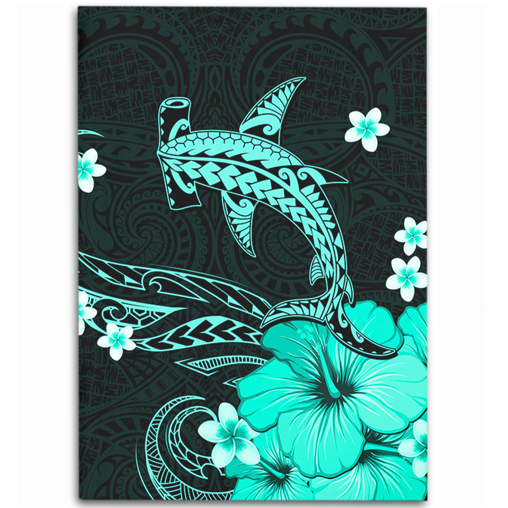 Hawaii Area Rug Shark Polynesia Tribal Tattoo