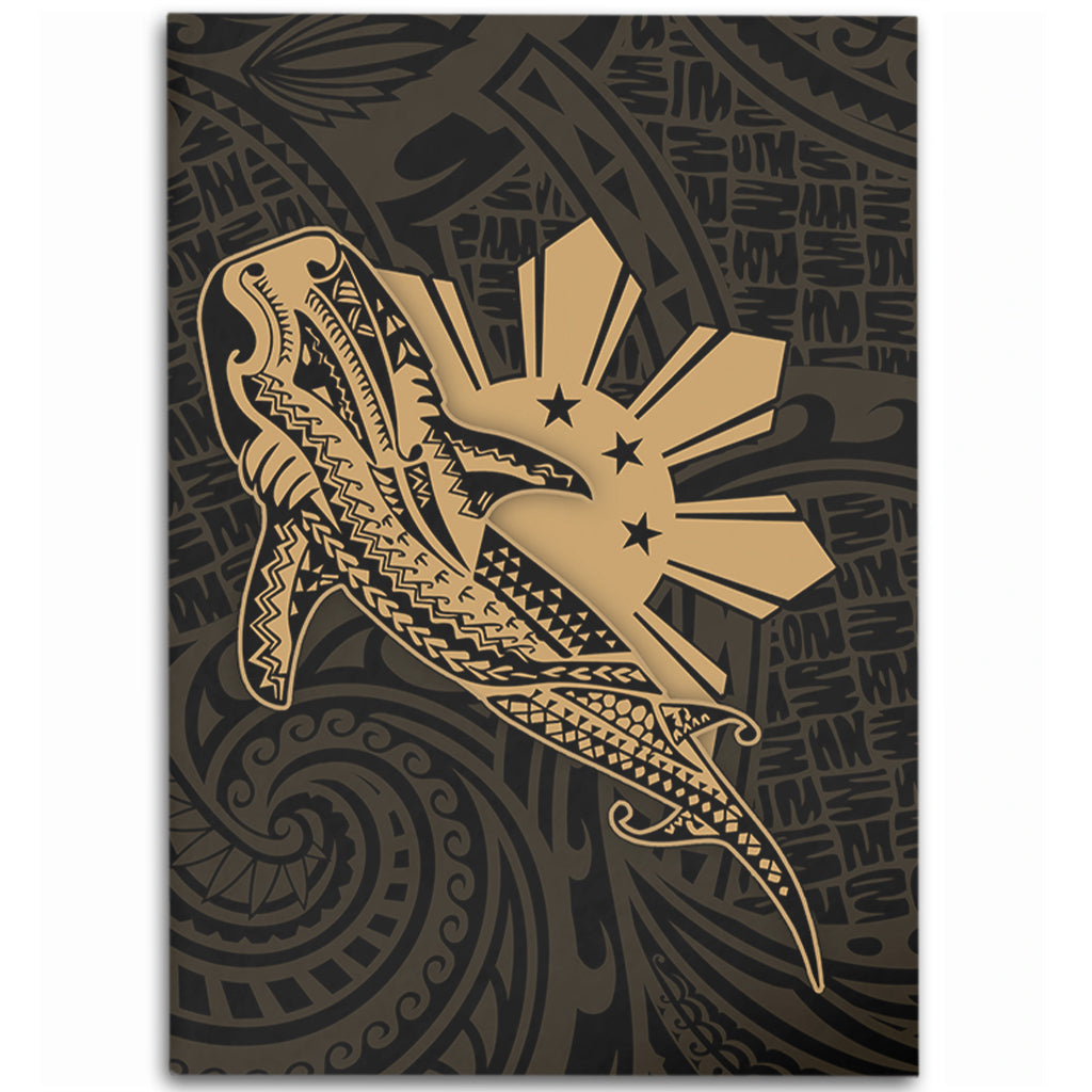 Philippines Filipinos Area Rug Tribal Whale Shark