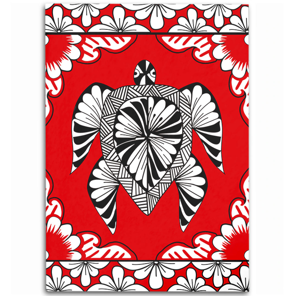 Tonga Area Rug Tapa Turtle Design