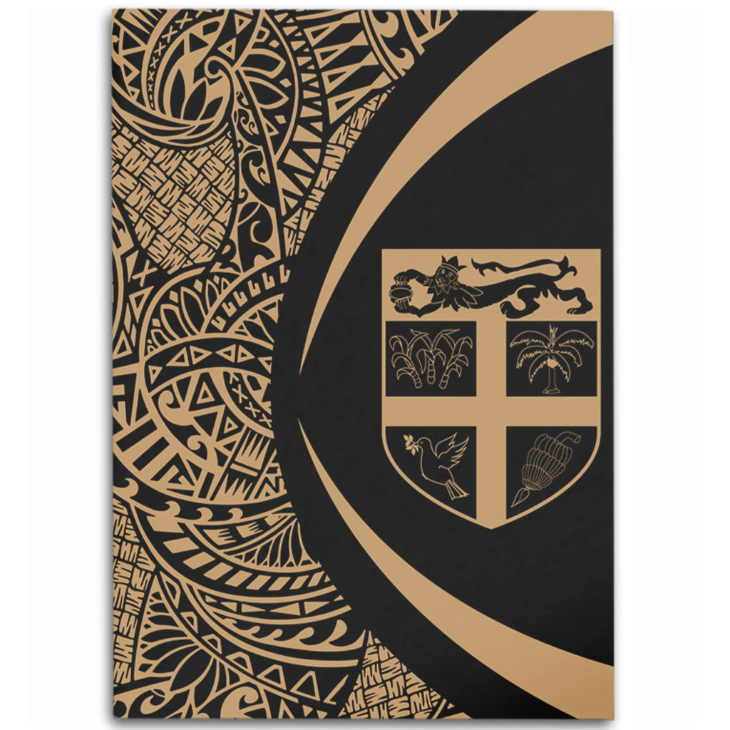 Fiji Area Rug Lauhala Gold Circle Style