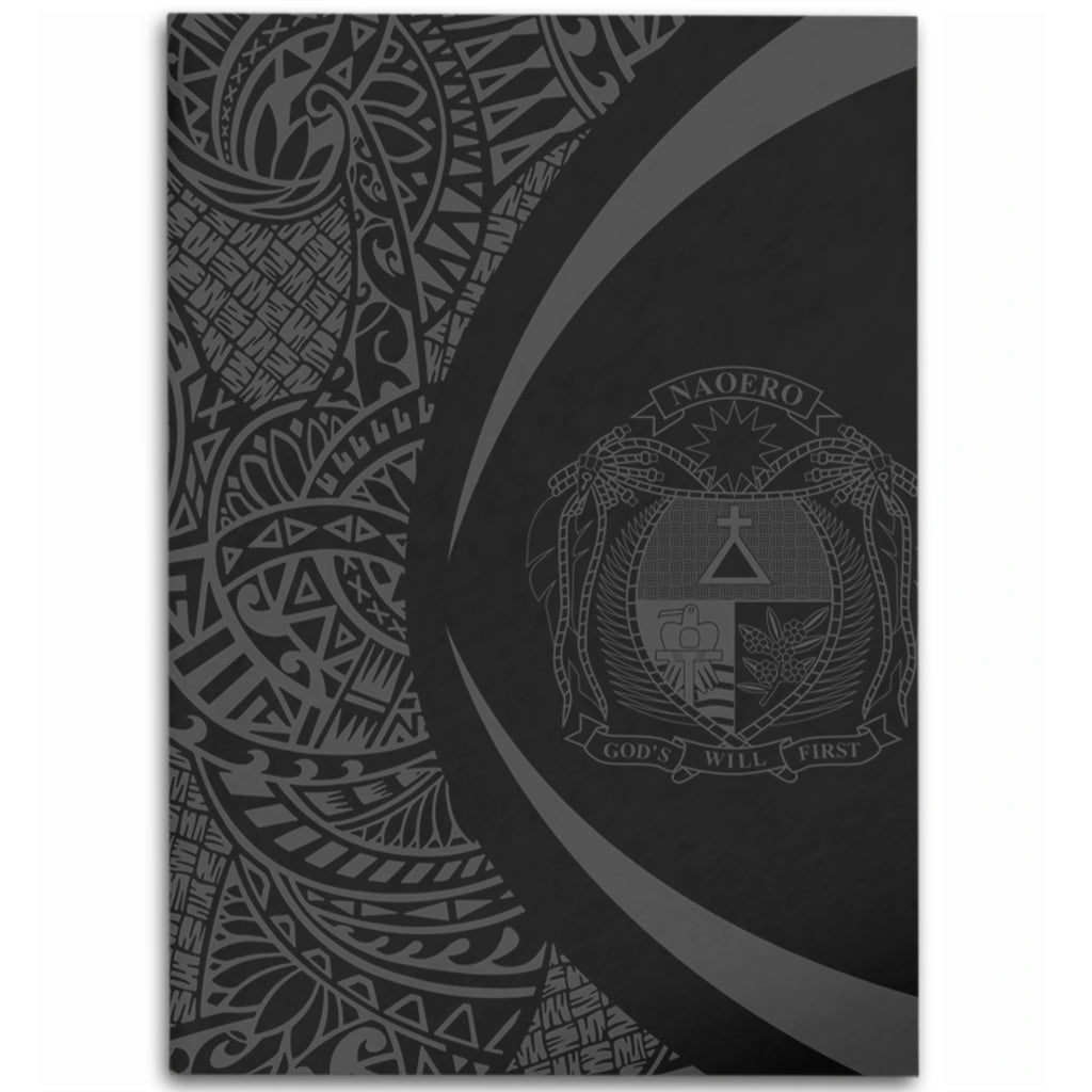 Nauru Area Rug Lauhala Gray Circle Style