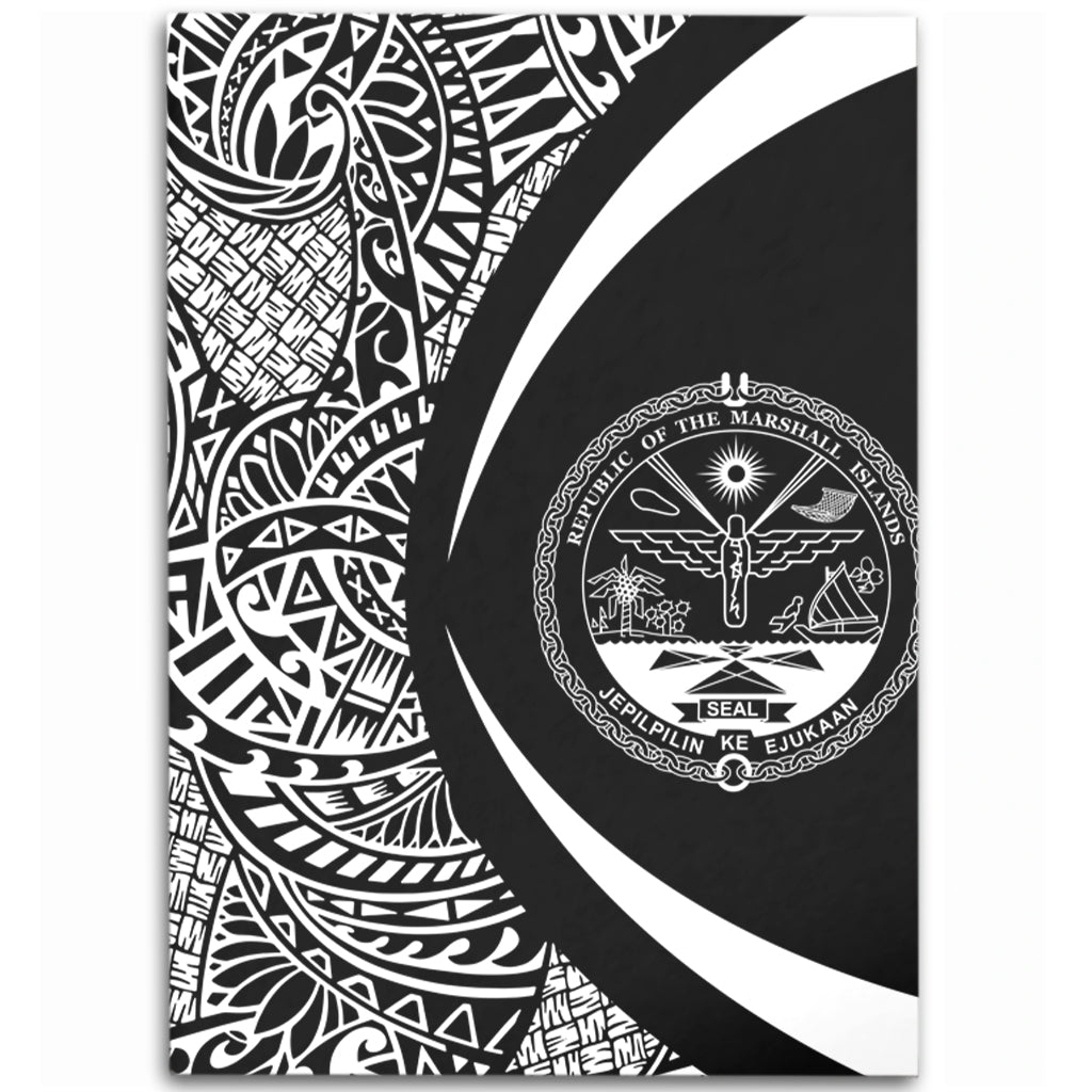 Marshall Islands Area Rug Lauhala White Circle Style