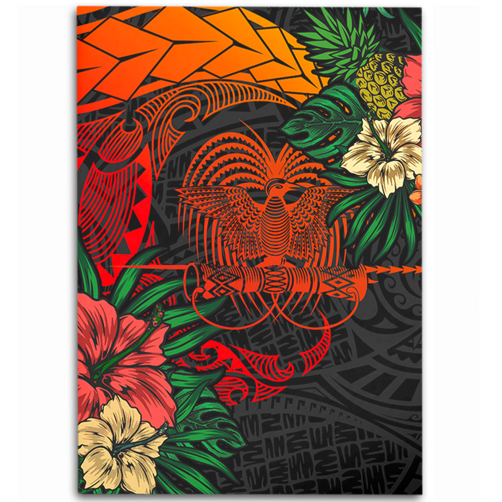 Papua New Guinea Area Rug Polynesian Coat Of Arms Tropical