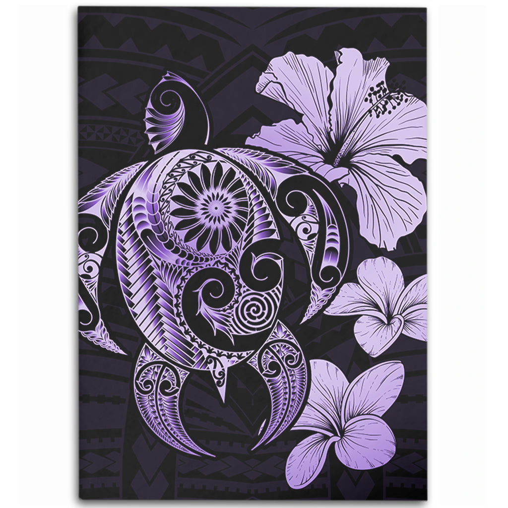 Hawaii Area Rug Hibiscus Plumeria Mix Polynesian Turtle