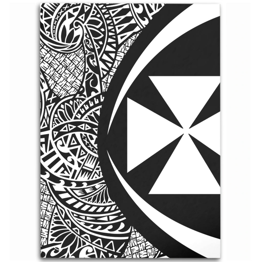 Wallis And Futuna Area Rug Lauhala White Circle Style