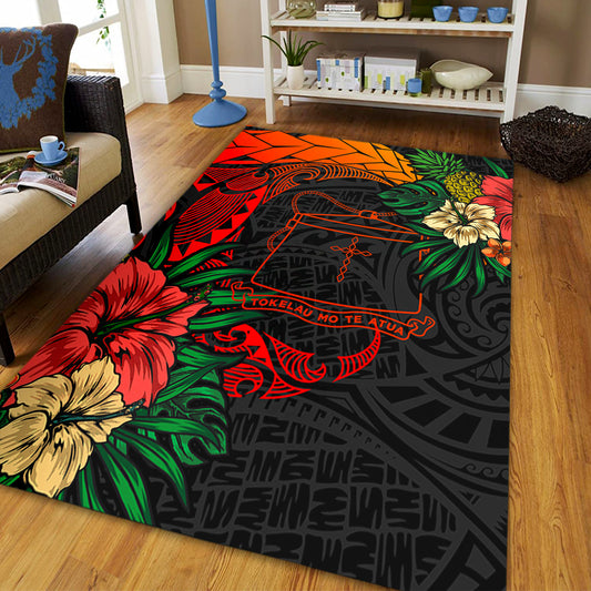 Tokelau Area Rug Polynesian Coat Of Arms Tropical