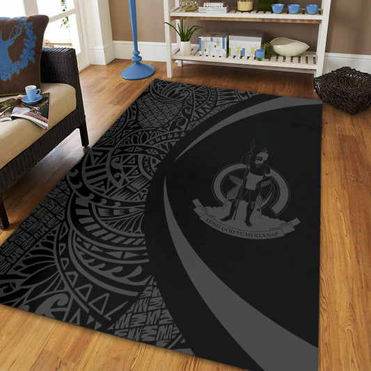 Vanuatu Area Rug Lauhala Gray Circle Style