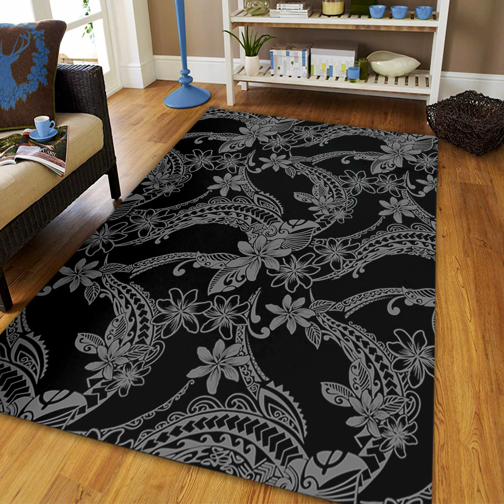 Hawaii Area Rug Polynesian Print Fabric And Flower