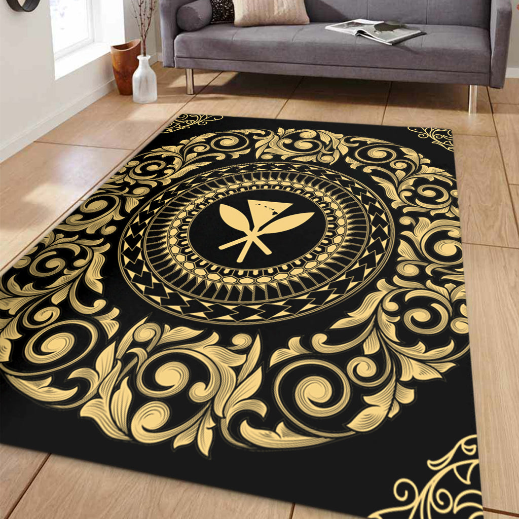 Hawaii Area Rug Kanaka Maoli Royal Vintage Style