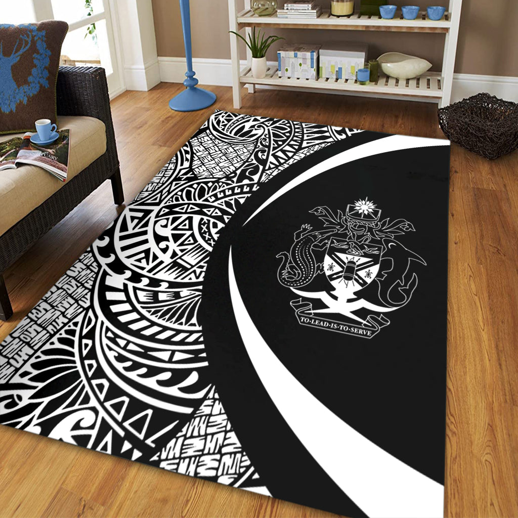 Solomon Islands Area Rug Lauhala White Circle Style