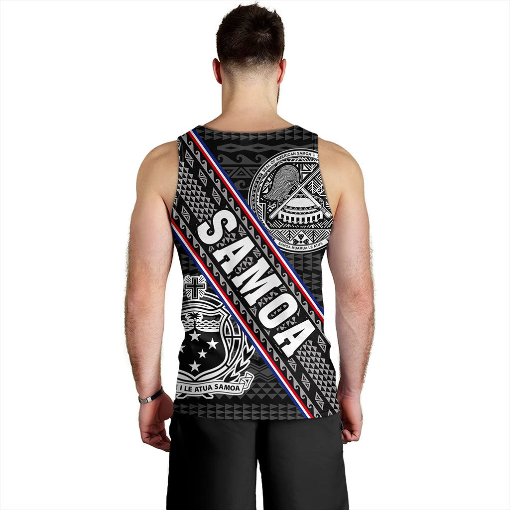 Samoa Tank Top American Samoa Coat Of Arms Half Style
