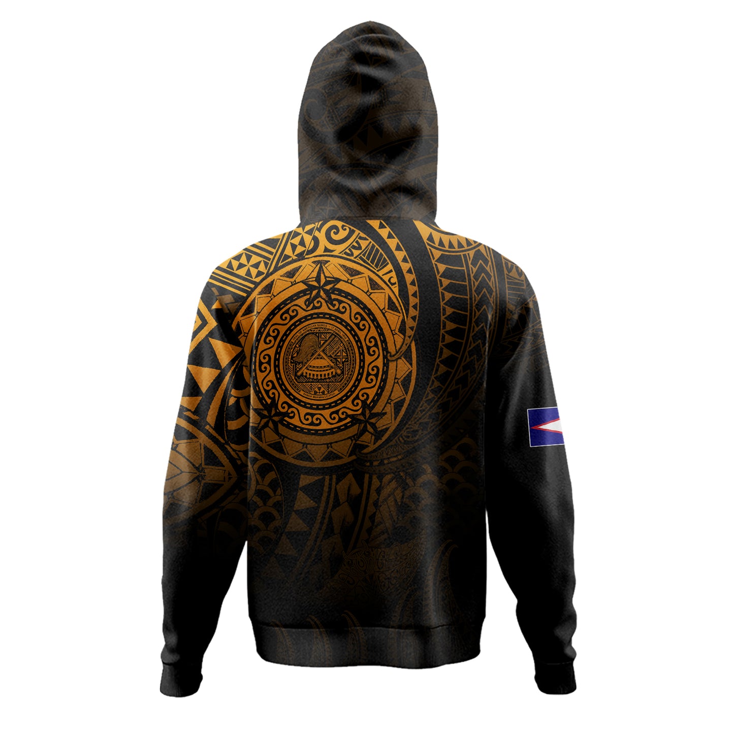 American Samoa Hoodie Pearl Of The Pacific Gold Polynesian Tattau