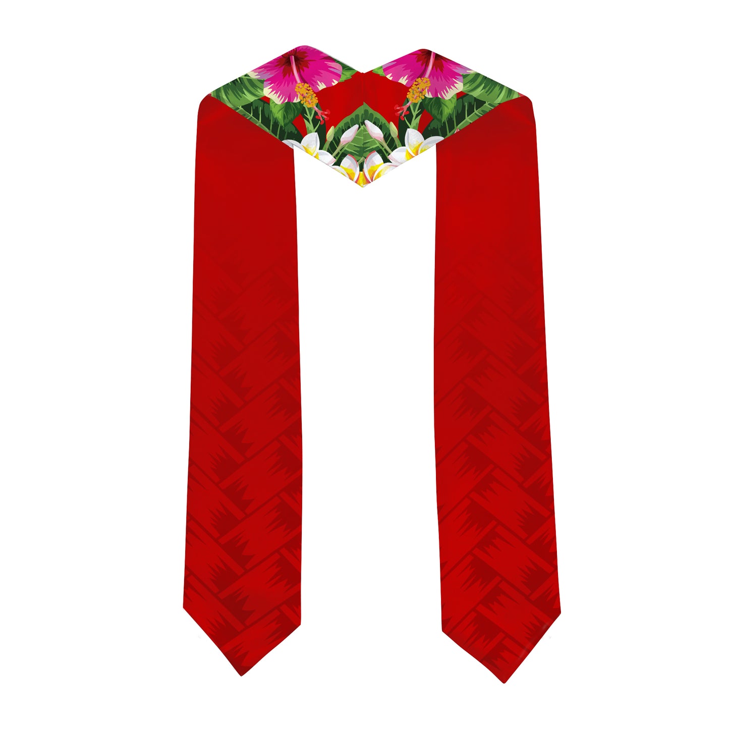 Hawaii Graduation Stole Custom Admiral Arthur W. Radford High School Class 2026 Tropical Hibiscus Island Style