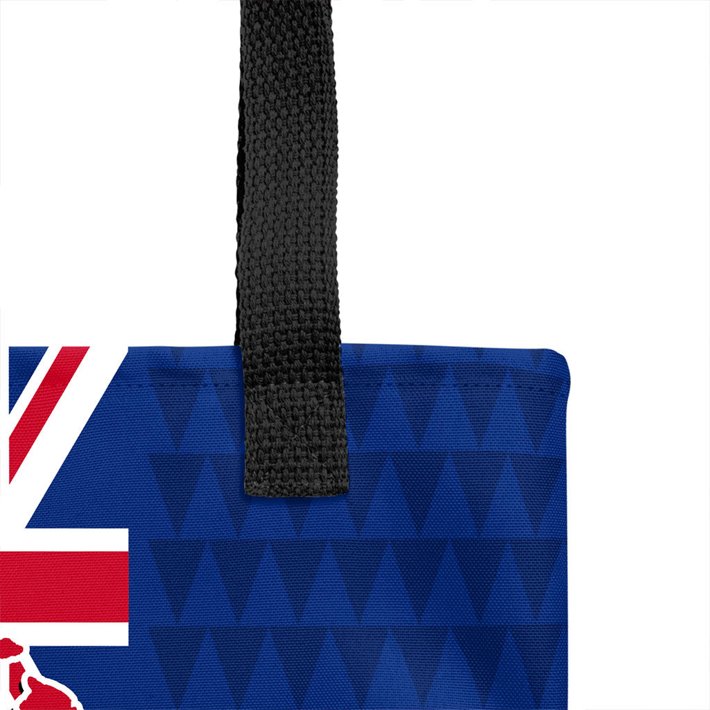 Hawaii Tote Bag Aloha Flag With Flower Lie Beautiful