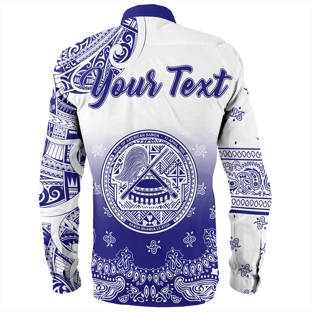 Samoa Long Sleeve Shirt Custom American Samoa Pattern With Paisley Style