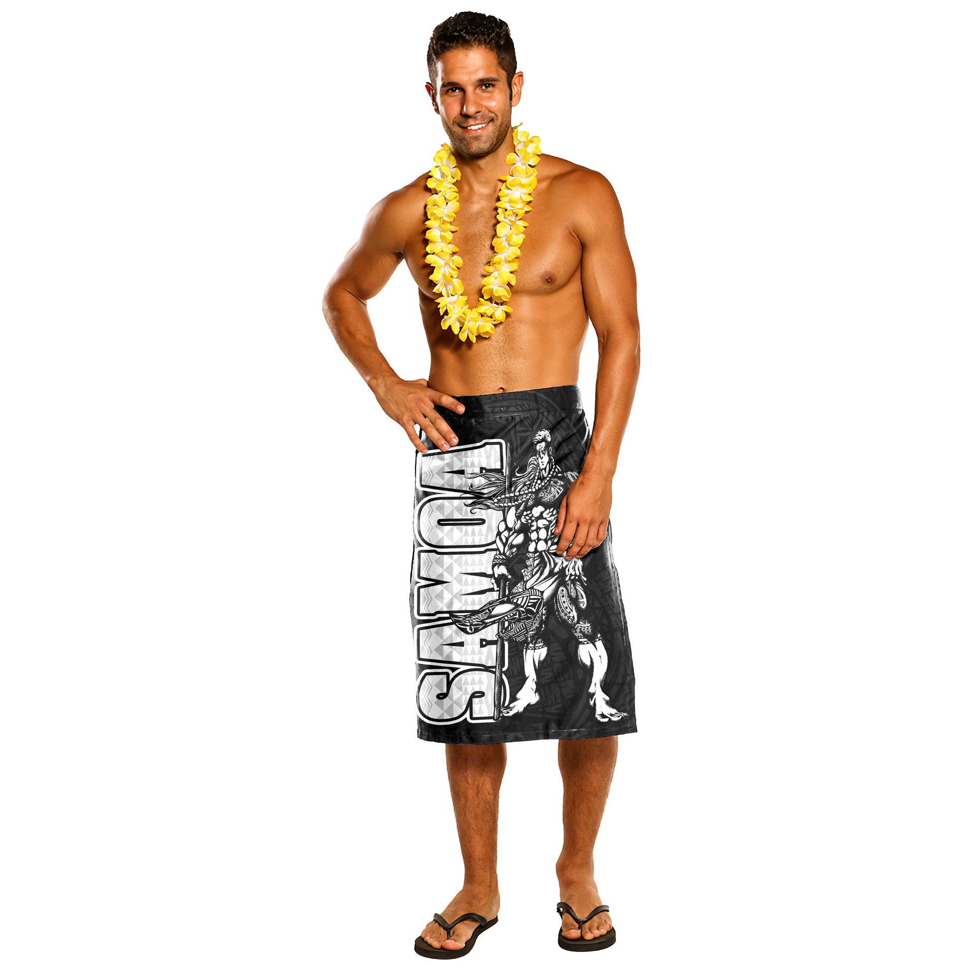 American Samoa Polynesian Lavalava - Samoan Warrior