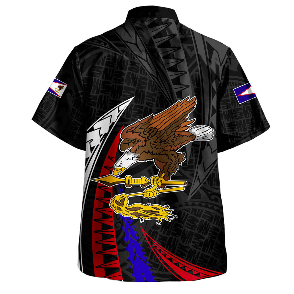 American Samoa Hawaiian Shirt Polynesia Tribal Wave