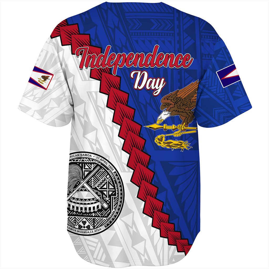 American Samoa Baseball Shirt Polynesian With Flag Independence Day