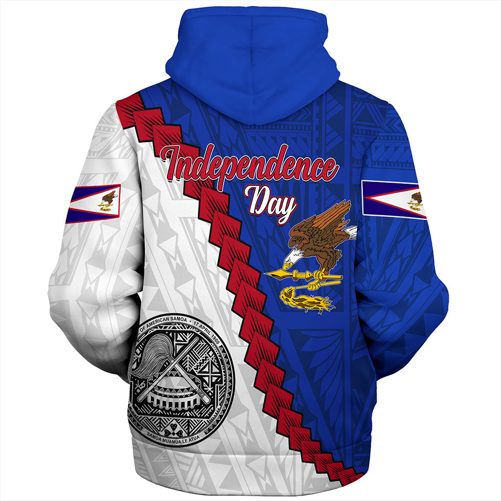 American Samoa Sherpa Hoodie Polynesian With Flag Independence Day
