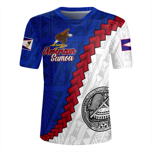 American Samoa Rugby Jersey Polynesian With Flag Independence Day