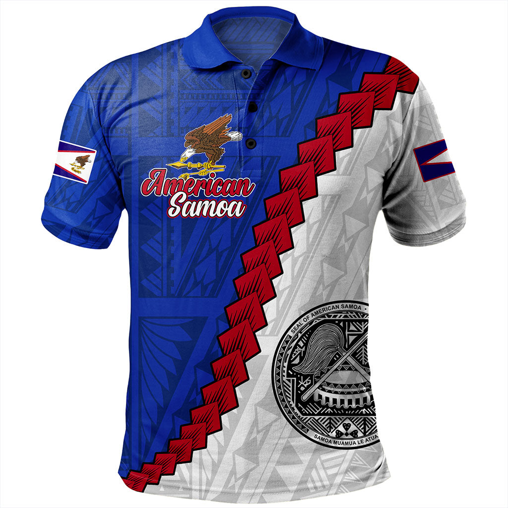 American Samoa Polo Shirt Polynesian With Flag Independence Day