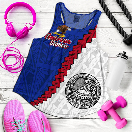 American Samoa Women Tank Polynesian With Flag Independence Day