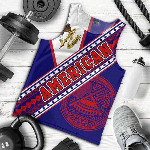 American Samoa Tank Top Flag And Coat Of Arms