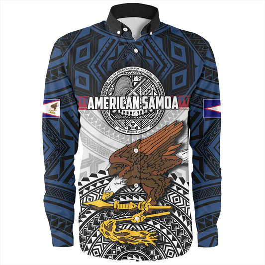 Samoa Long Sleeve Shirt Seal Of American Samoa Polynesian