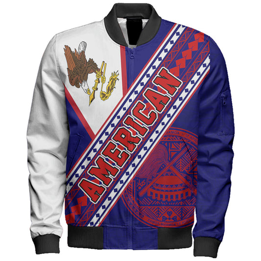 American Samoa Bomber Jacket Flag And Coat Of Arms