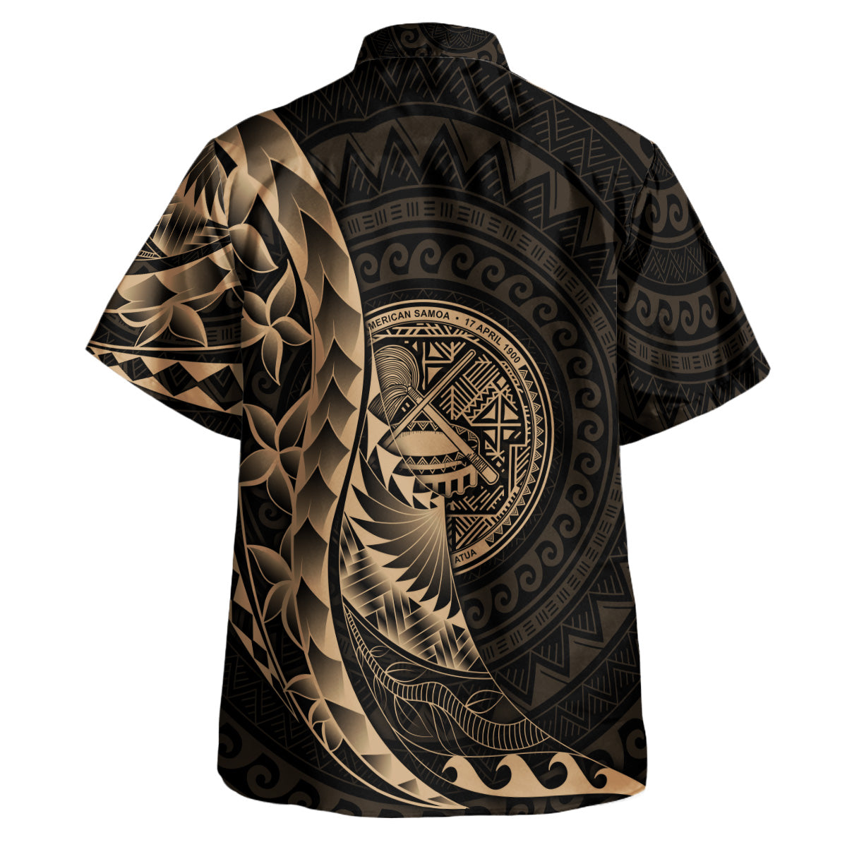 American Samoa Custom Personalised Hawaiian Shirt Polynesian Pattern Style