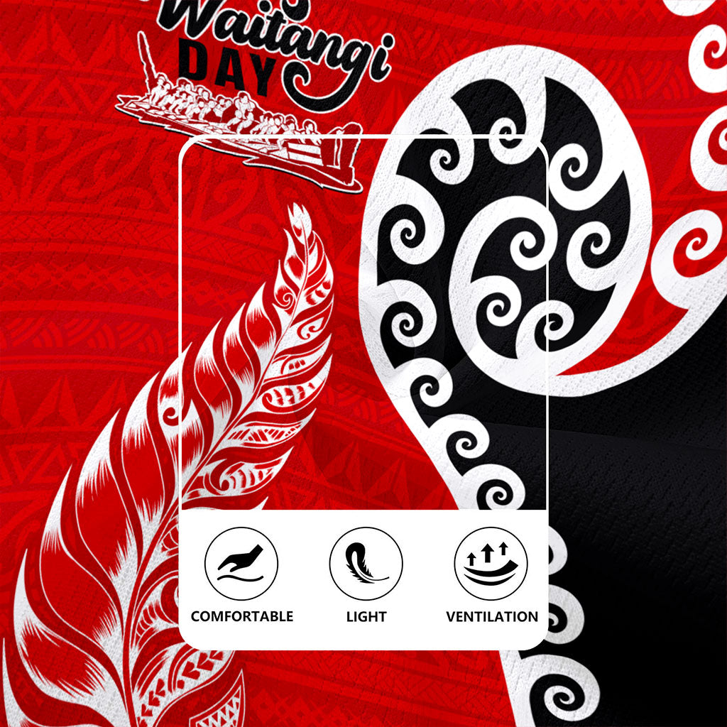 New Zealand Rugby Jersey Aotearoa Maori Waitangi Day