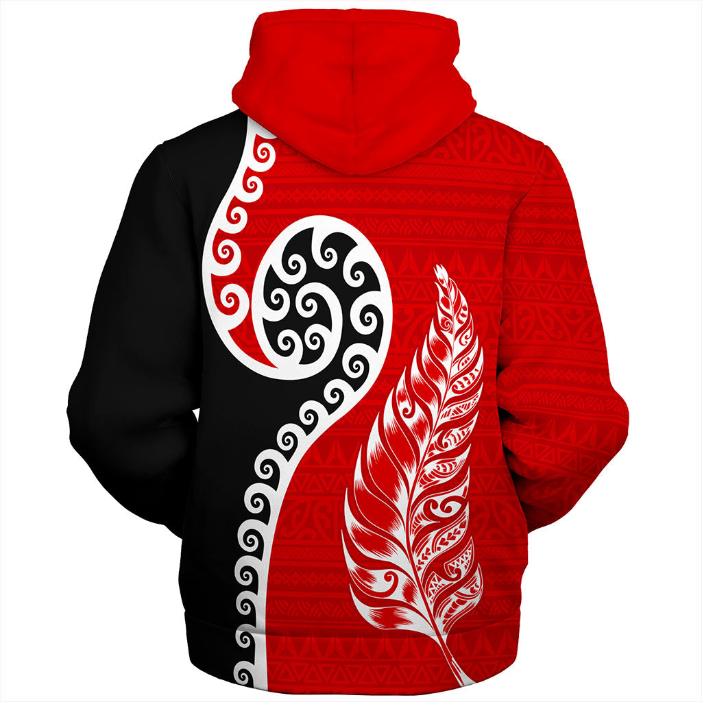 New Zealand Sherpa Hoodie Aotearoa Maori Waitangi Day