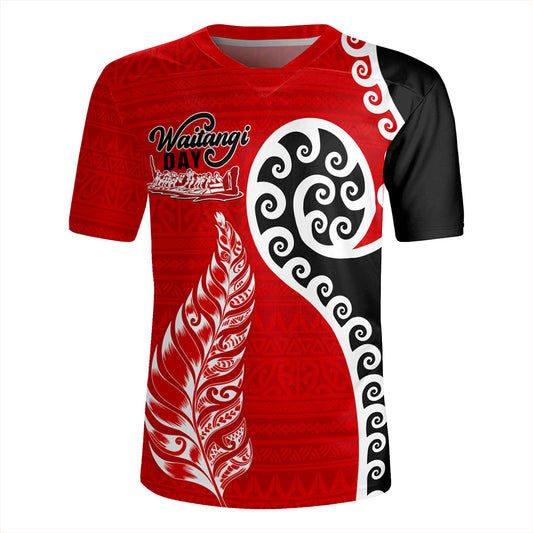 New Zealand Rugby Jersey Aotearoa Maori Waitangi Day