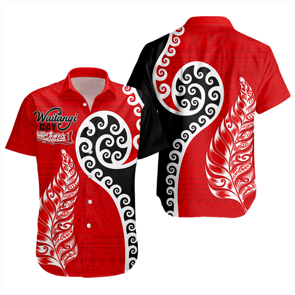 New Zealand Short Sleeve Shirt Aotearoa Maori Waitangi Day