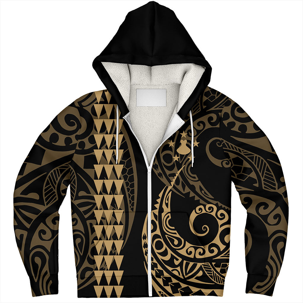 Austral Islands Sherpa Hoodie Kakau Style Ver.1