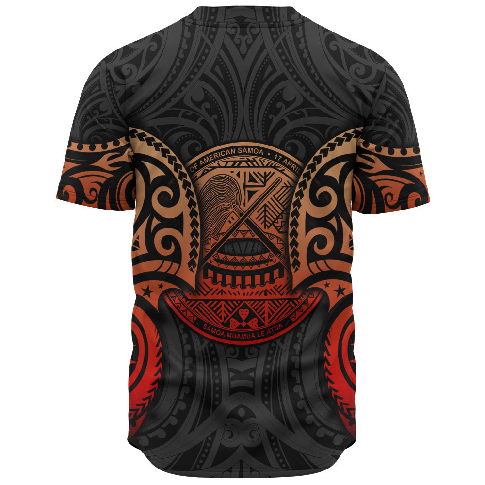 American Samoa Baseball Shirt Custom Personalised Spirit Red Version