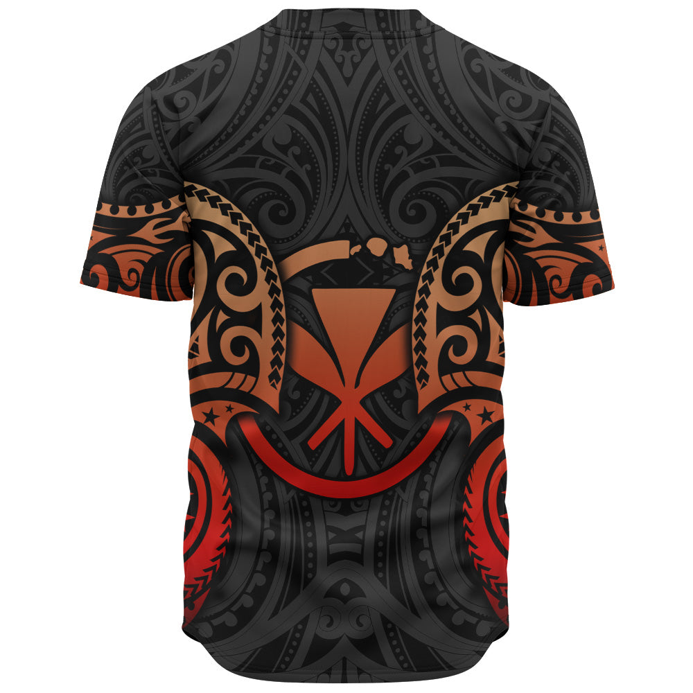 Hawaii Baseball Shirt Custom Personalised Spirit Red Version