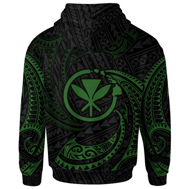 Hawaii Polynesian Hoodie - Gold Tribal Wave