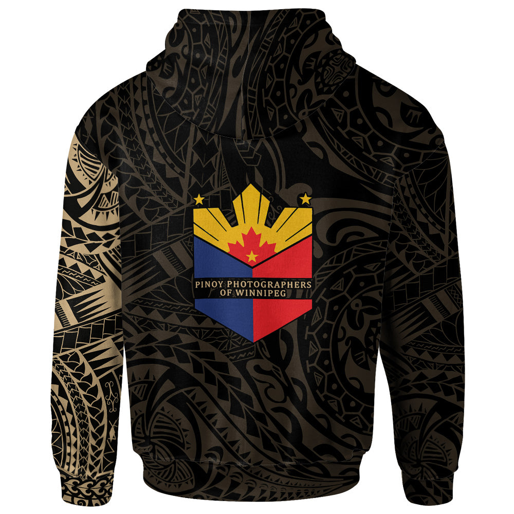 Philippine Flag Logo Polynesian Tattoo Style Hoodie
