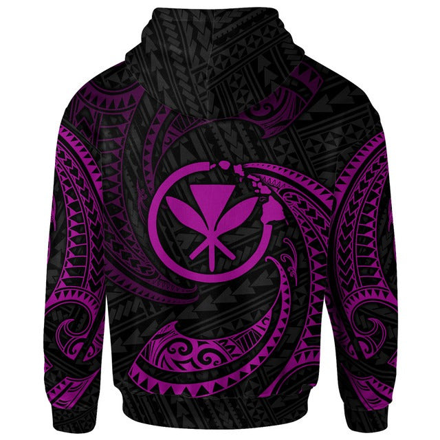 Hawaii Polynesian Hoodie - Gold Tribal Wave