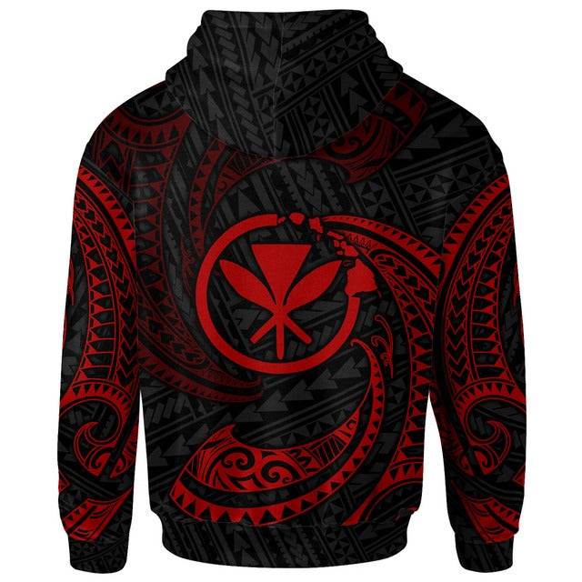 Hawaii Polynesian Hoodie - Gold Tribal Wave