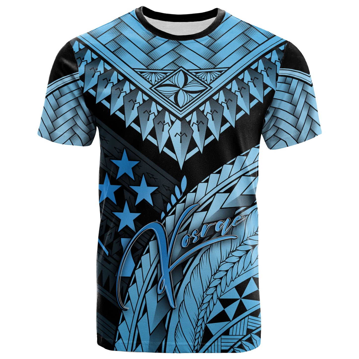 Kosrae Custom Personalised T-Shirt - Polynesian Necklace and Lauhala