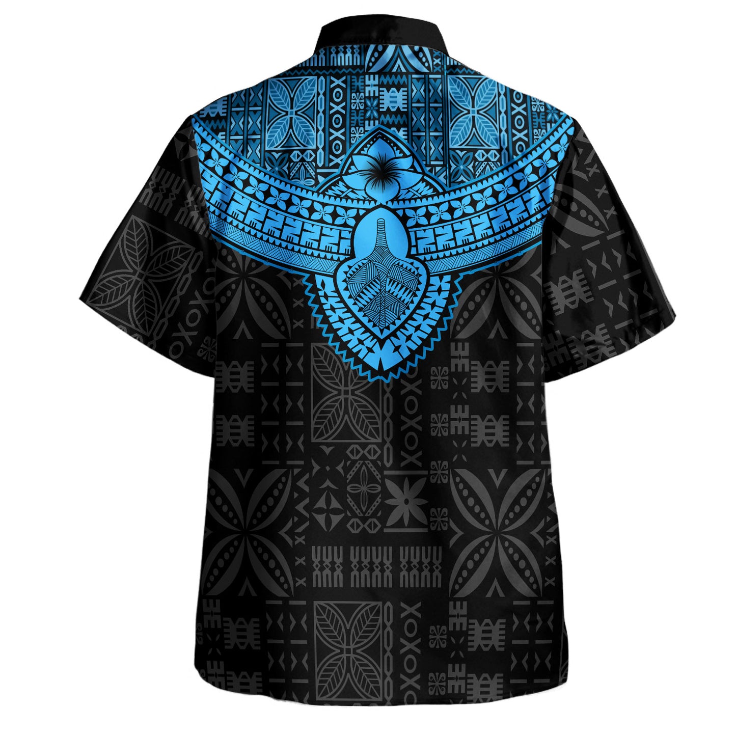 Fiji Hawaiian Shirt Tribal Tapa Chest Piece
