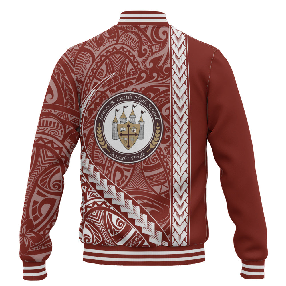 James B. Castle High School Baseball Jacket Tribal Polynesian Pride Style
