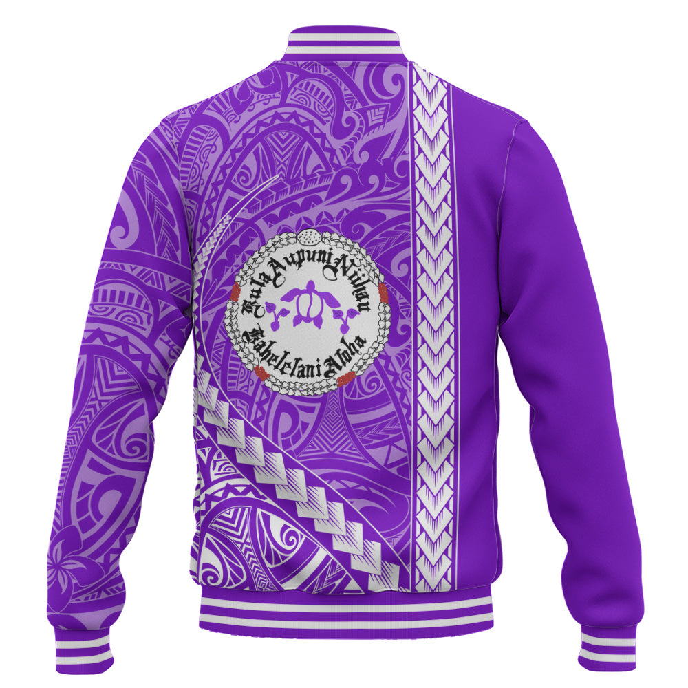 Ni'ihau High and Elementary School Baseball Jacket Tribal Polynesian Pride Style