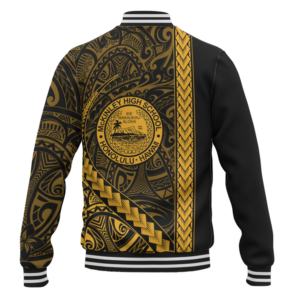 President William McKinley High School Baseball Jacket Tribal Polynesian Pride Style