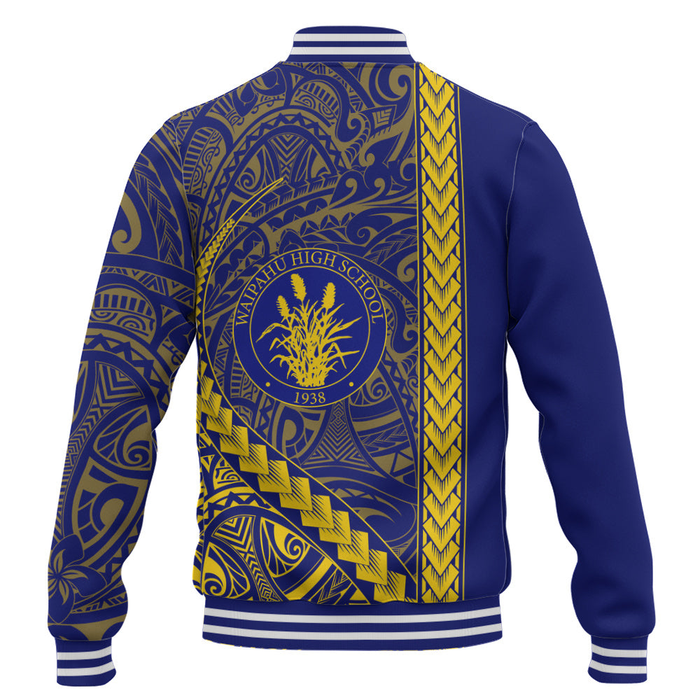 Waipahu High School Baseball Jacket Tribal Polynesian Pride Style