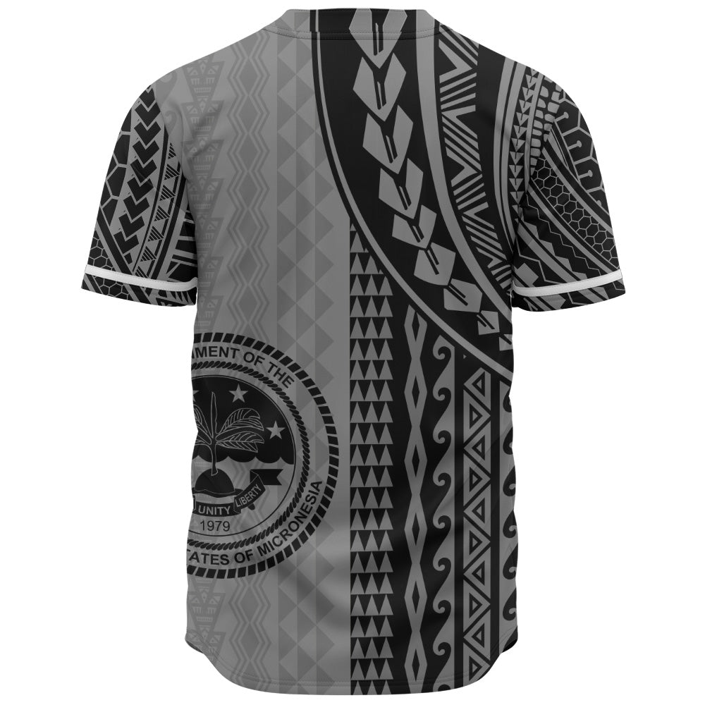 Federated States Of Micronesia Baseball Shirt Polynesian Tattoo