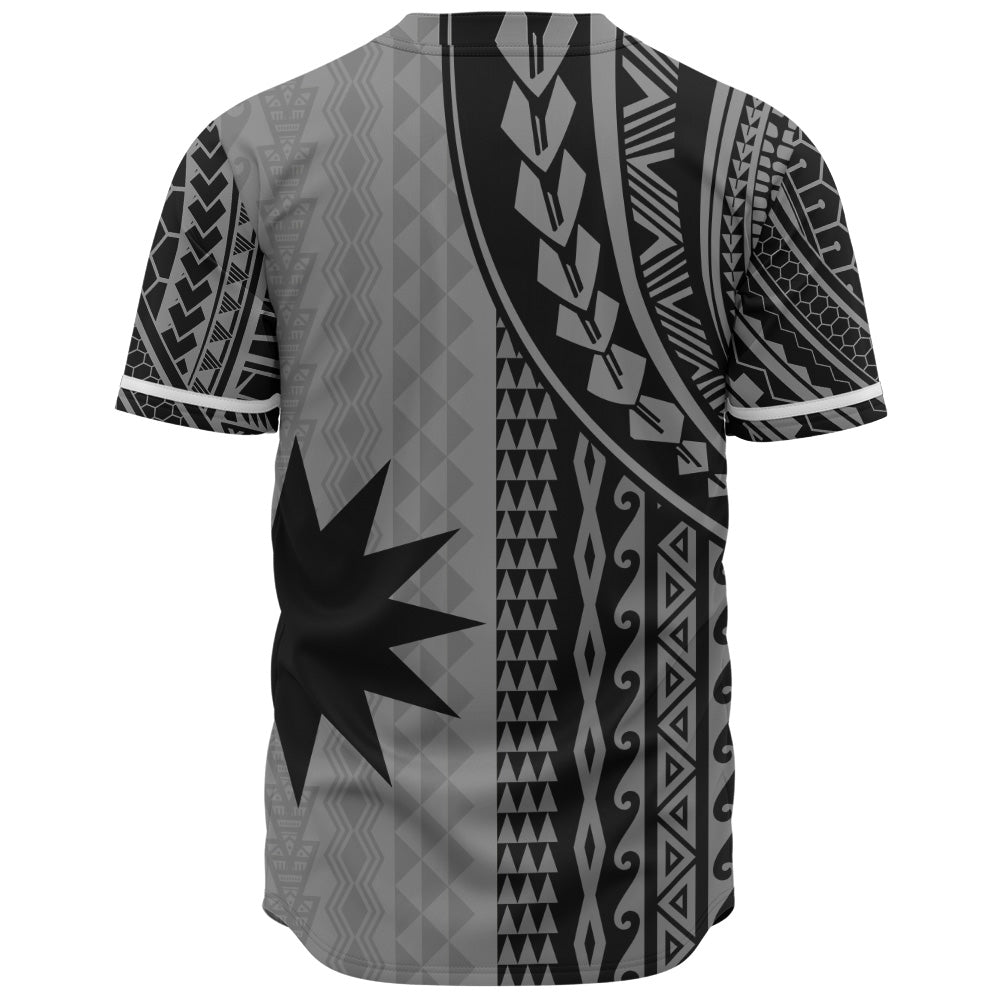 Nauru Baseball Shirt Polynesian Tattoo