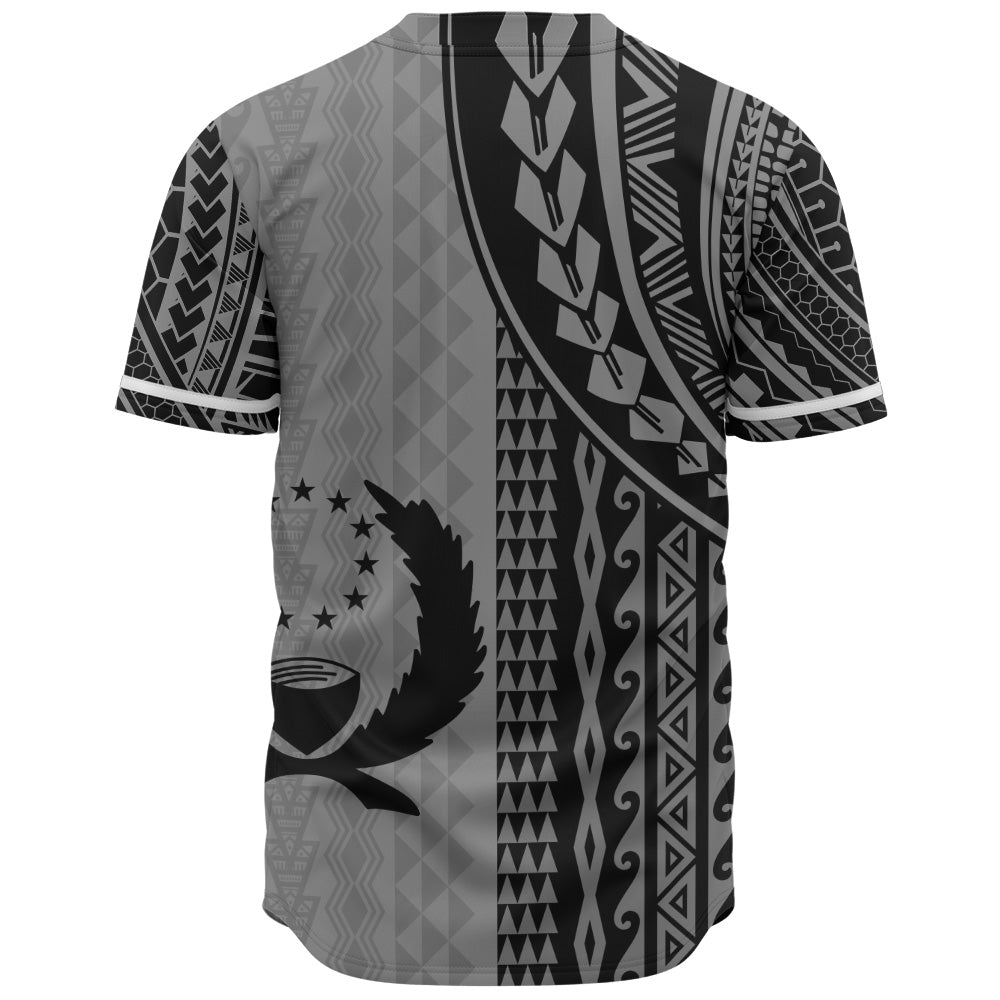 Pohnpei State Baseball Shirt Polynesian Tattoo